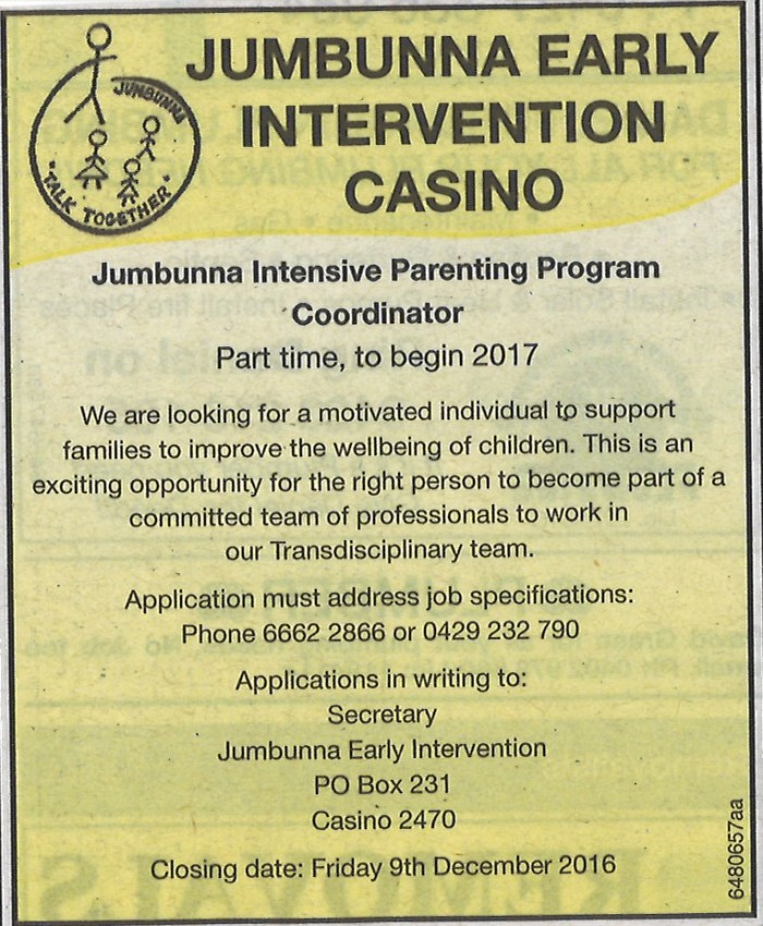 JIPP Coordinator advert