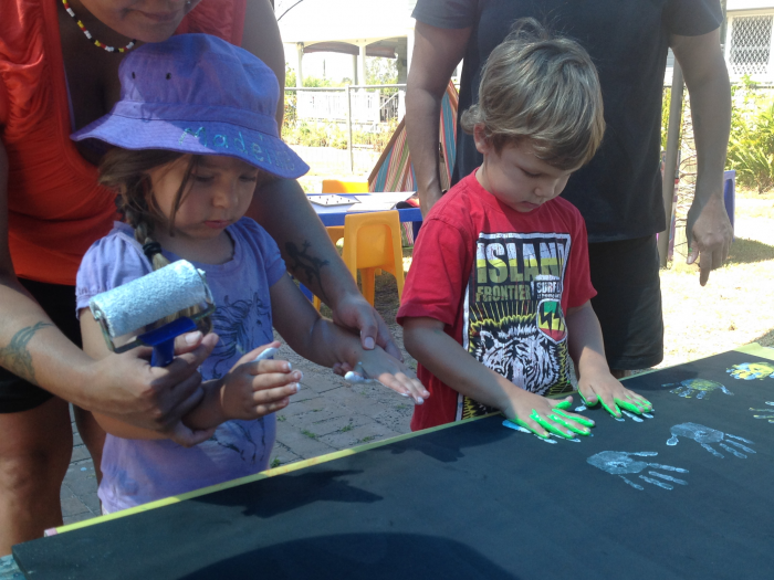 preparing for our mural at Wardell.